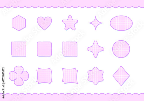 ふせん風_かわいい_推し活パーツデザインセット