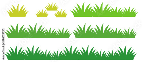 green grass illustration, sustainable grass nature, grass design in flat style	
