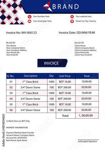 Creative, modern, unique, clean, and professional Creative & corporate company business letterhead and invoice editable. template design with color and concept variation bundle.