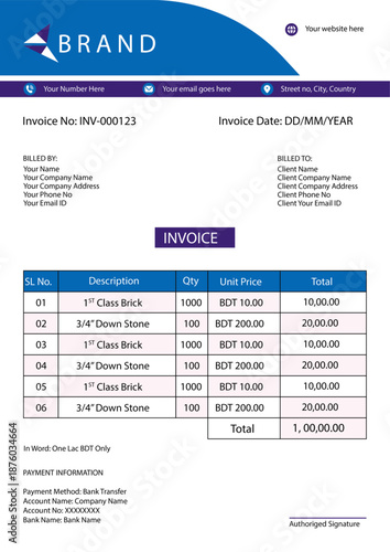 Creative, modern, unique, clean, and professional Creative & corporate company business letterhead and invoice editable. template design with color and concept variation bundle.