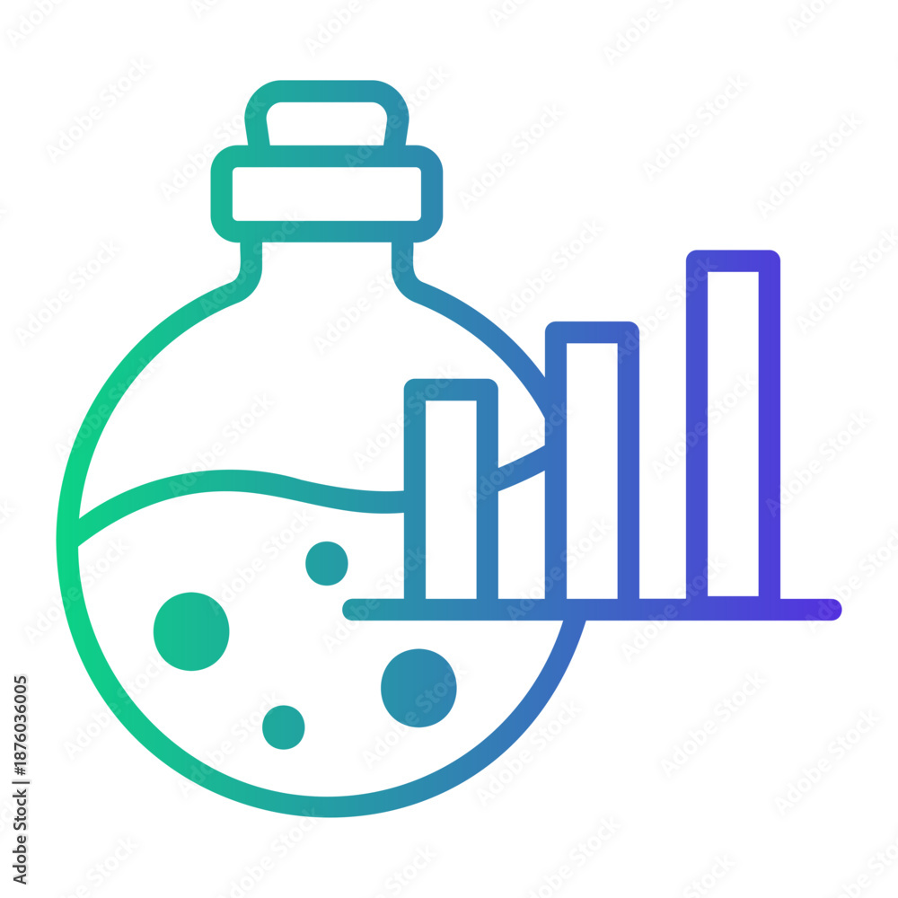 Obraz premium science Line Gradient Icon