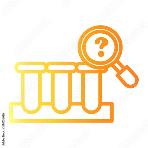 test tube Line Gradient Icon