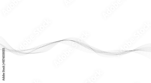 Abstract wave line pattern background black curved lines on white minimal design