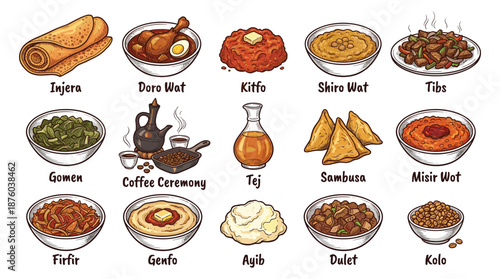 A Vibrant Collection of Traditional Dishes and Beverages from Around the World