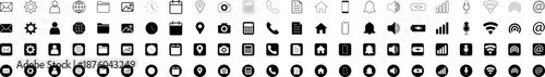 Web icon collection. Basic icons. Icon set. Vector