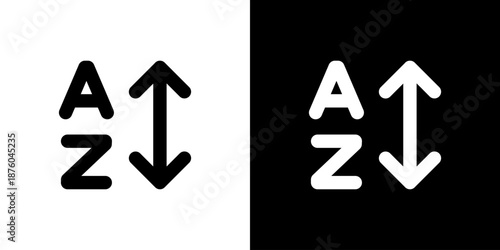 A-Zのソートアイコン（ベクター）