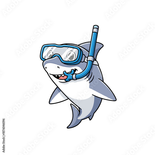 blue cartoon character smiling with toothbrush