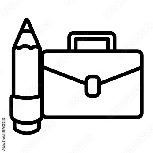 job description Line Icon