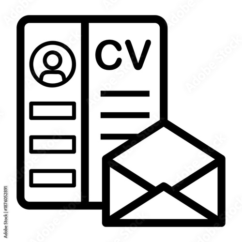cv Line Icon
