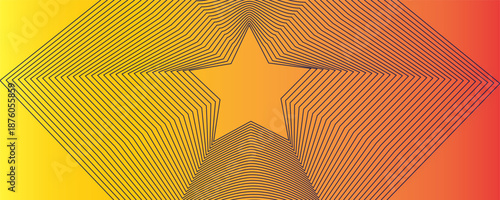 vector stars eps. Quality vector star design with a pattern of colored lines forming a convex shape. with simple and cool color combinations. Eps10