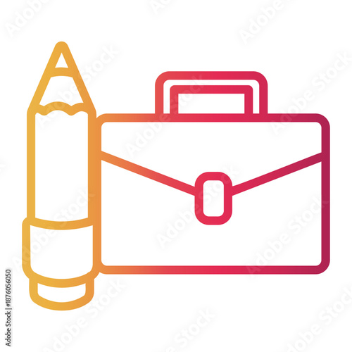 job description Line Gradient Icon