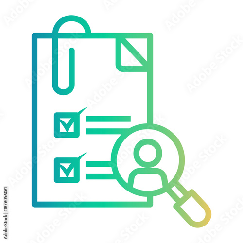 hiring Line Gradient Icon