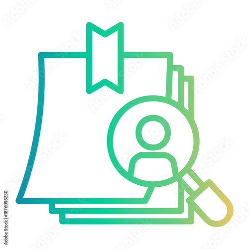 headhunting Line Gradient Icon