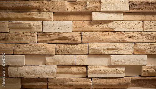 Travertine bricks texture structure pattern wallpaper