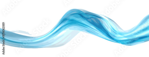 투명한 파란색 물결 모양의 부드러운 추상적인 배경, 깨끗하고 시원한 느낌을 줍니다.