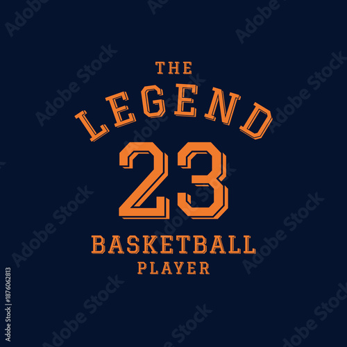 the legend basketball t-shirt design
