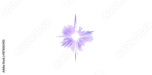 투명한 배경에 보라색 빛나는 추상적인 스파크 효과, 빛나는 에너지 파동, 반짝이는 효과