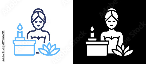Body Spa lineglyph icon