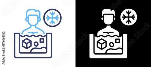 Ice Treatment lineglyph icon