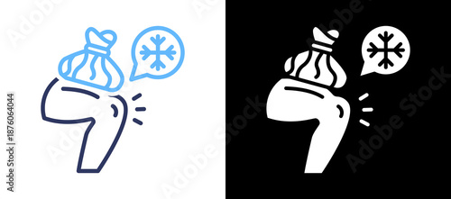 Cold Therapy lineglyph icon