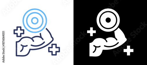 Muscle Therapy lineglyph icon