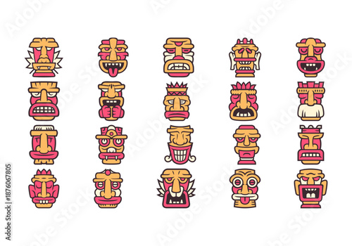 Tiki Idols Mask Logo