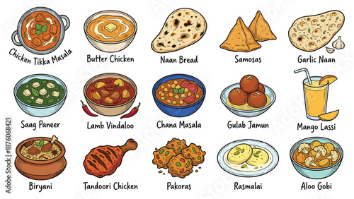 Assorted traditional dishes and drinks from various cultures displayed in a vibrant collection of culinary delights