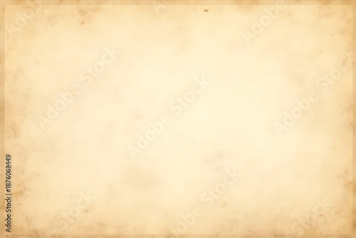 A close up of a piece of old parchment paper with a brown border and beige background texture