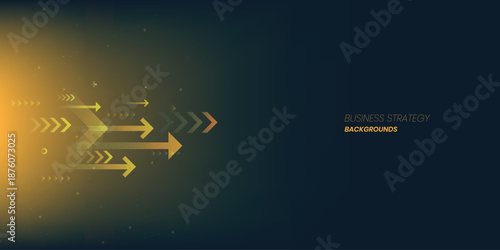 Business growth arrow up digital on gradient dark background. Investment graph technology circuit to success. financial data technology strategy.market chart profit money