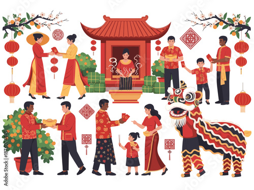 A cheerful scene of a man receiving a gold coin, symbolizing prosperity and success in business ventures.