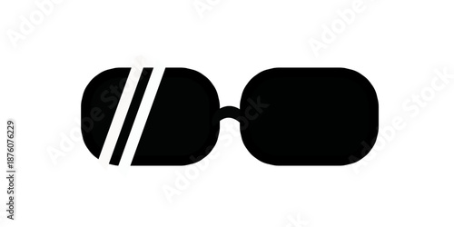 Eye glasses icon or logo isolated sign symbol. Vector illustration.