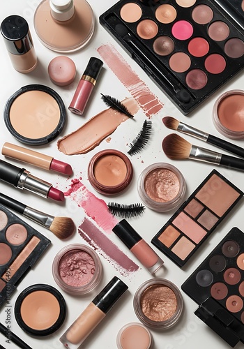 Wallpaper Mural Cosmetic Still Life: Flat Lay Beauty Arrangement Torontodigital.ca