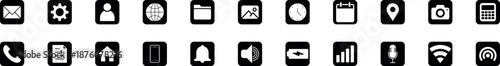 phone icon set