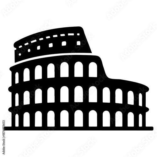 Roma Colosseum Illustration.