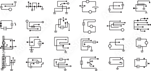 Electronic circuit diagrams circuits schematics black and white