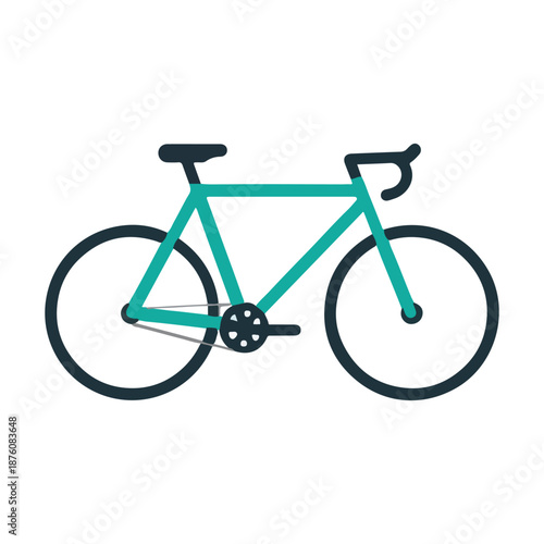 bicycle isolated on white background