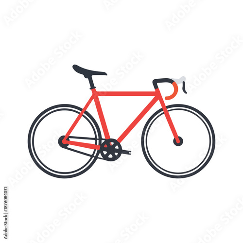 bicycle isolated on white background