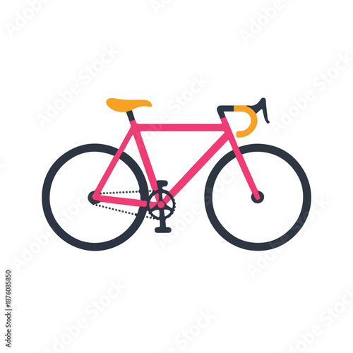bicycle isolated on white background