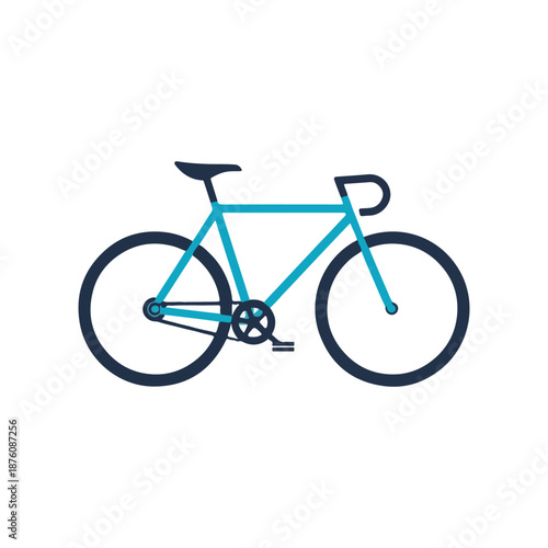 bicycle isolated on white background