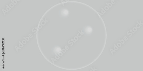 3d white light texture of reflection on rough bubble isolated on white background. Abstract bubble glossy 3d geometric shape object illustration render with clipping path. Vector. Eps10