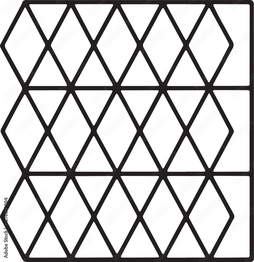 Fototapeta premium Abstract triangular grid pattern on transparent background geometric texture seamless modern design