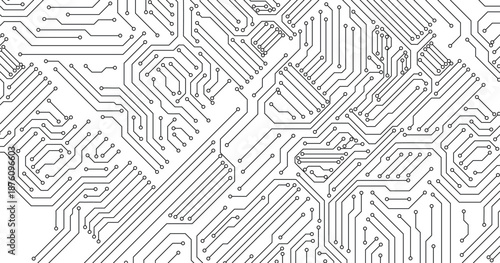 Technology digital circuit board background. Vector illustration