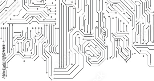 Vector futuristic black circuit board. Vector eps10