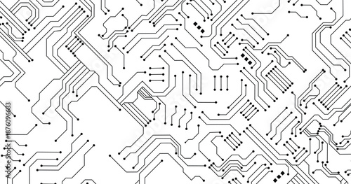 Vector futuristic circuit board , Electronic motherboard, Communication and engineering concept , Hi-tech digital technology concept