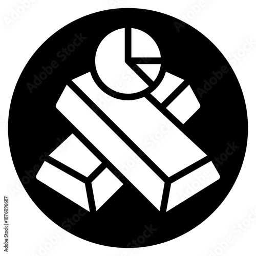 pie chart glyph icon