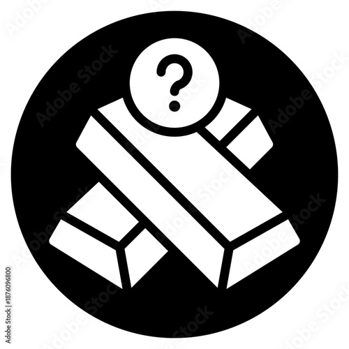 question glyph icon