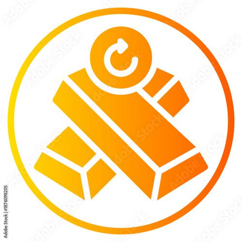 circular arrow gradient icon