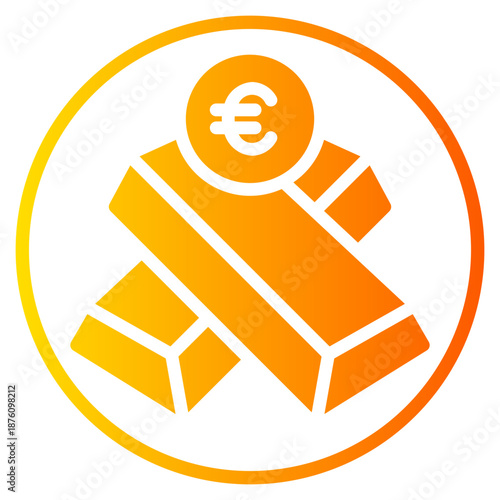 euro gradient icon