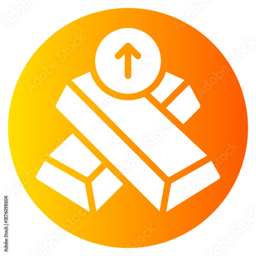 up arrow gradient icon