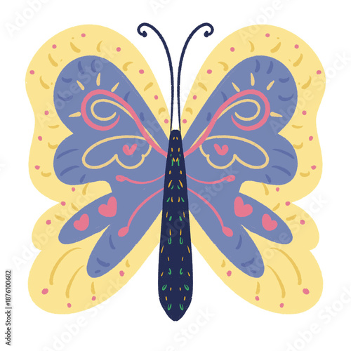 butterfly on a white background
